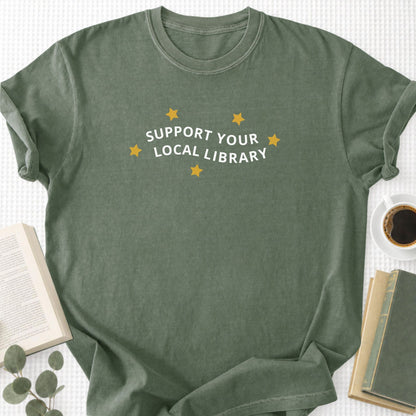 Support Your Local Library Unisex T-Shirt - Book Social Club