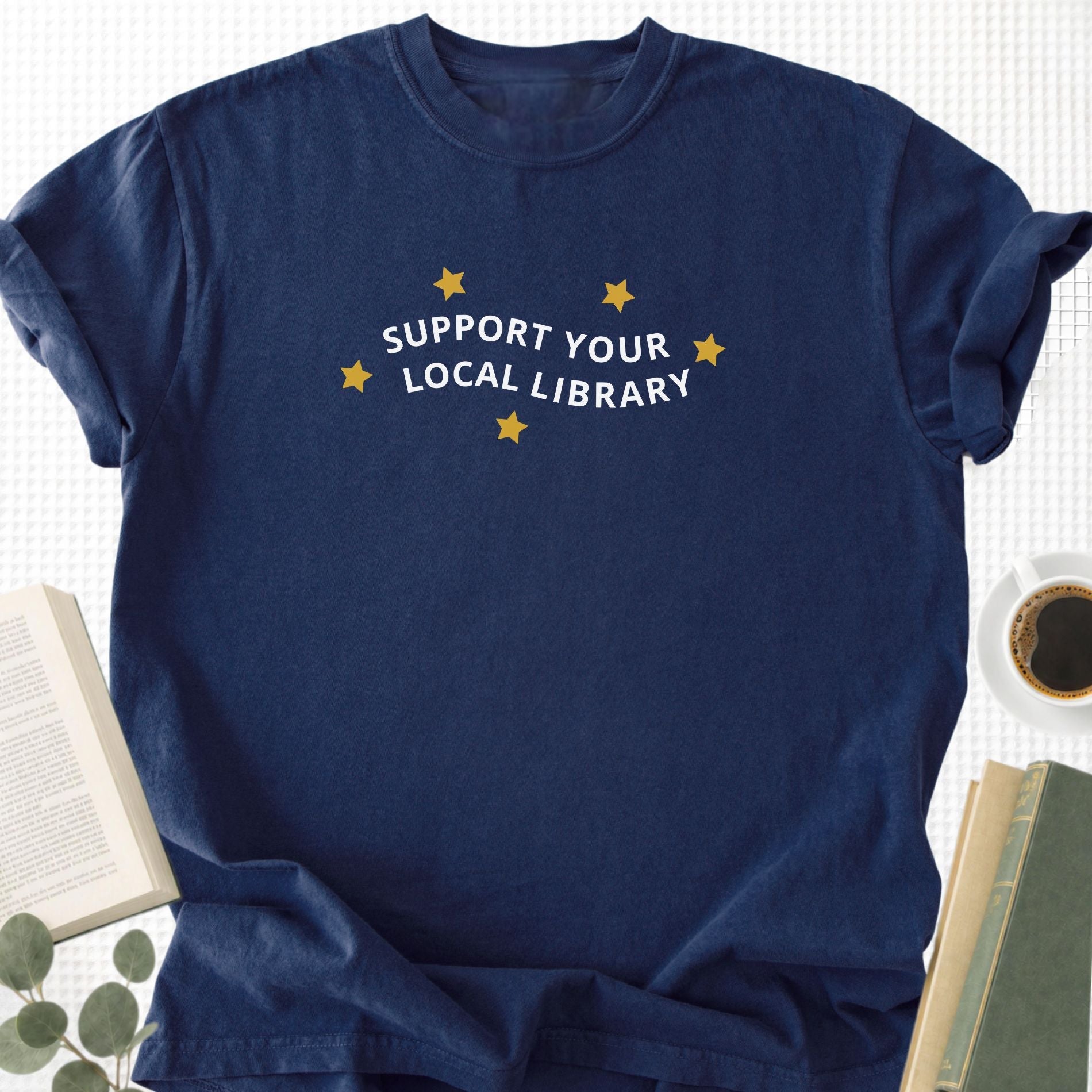 Support Your Local Library Unisex T-Shirt - Book Social Club
