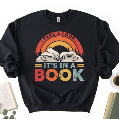 Take A Look It's In A Book Unisex Sweatshirt - Book Social Club