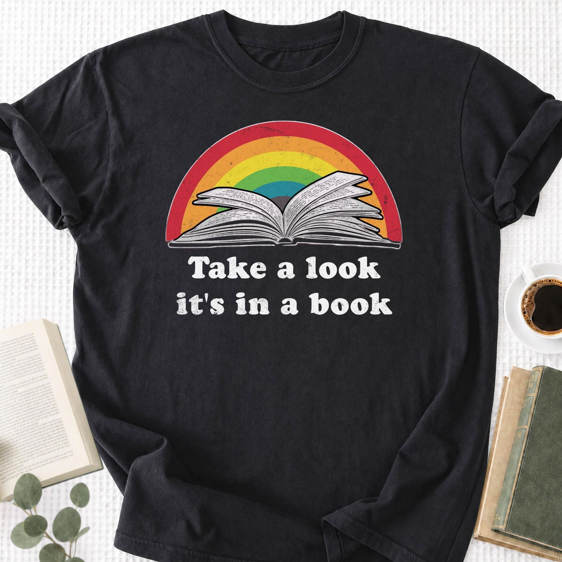 Take a Look It's In a Book Unisex T-Shirt - Book Social Club