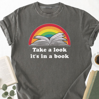 Take a Look It's In a Book Unisex T-Shirt - Book Social Club