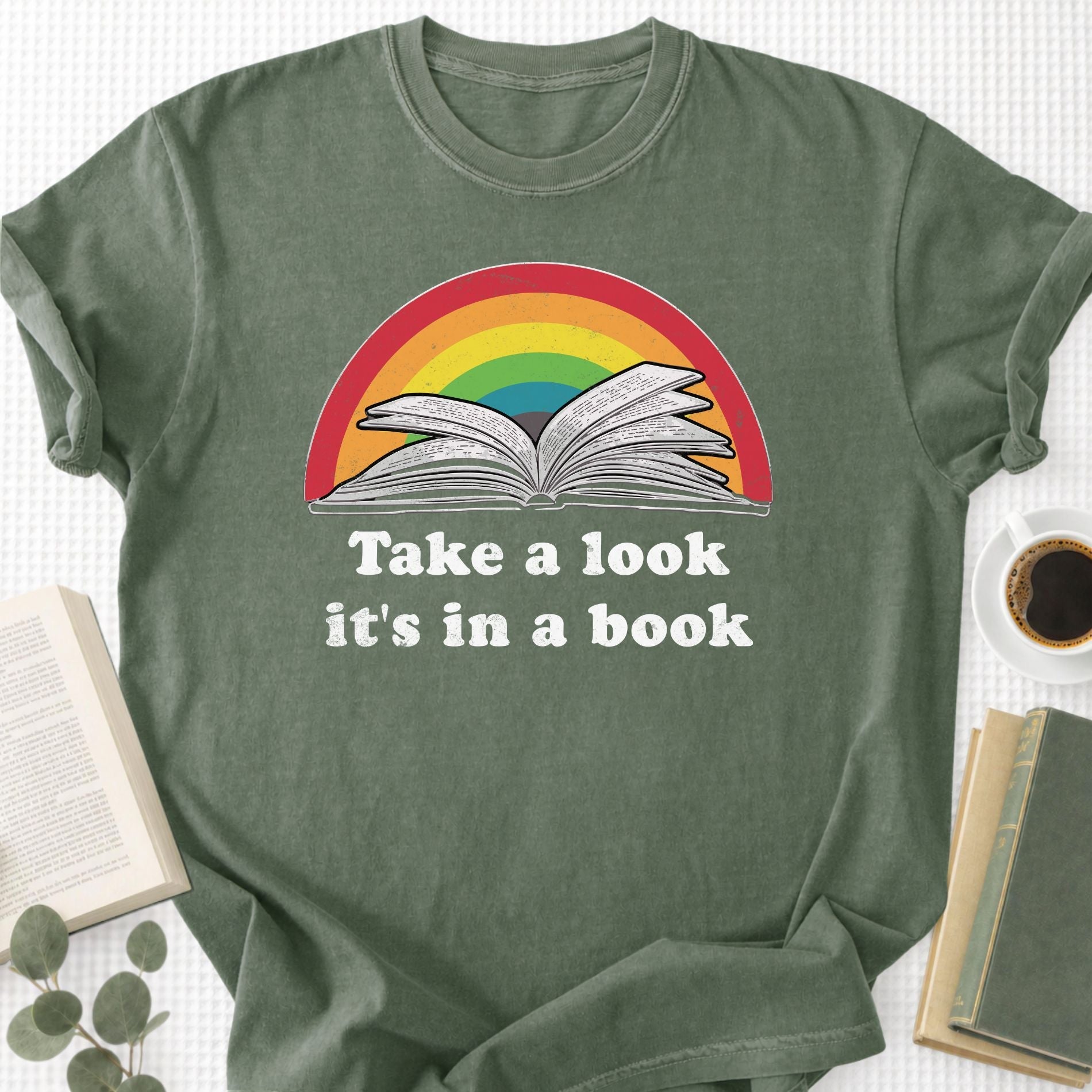 Take a Look It's In a Book Unisex T-Shirt - Book Social Club