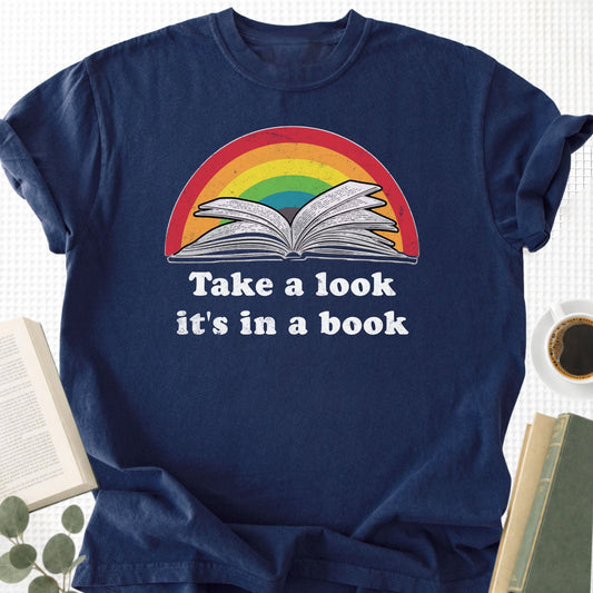 Take a Look It's In a Book Unisex T-Shirt - Book Social Club