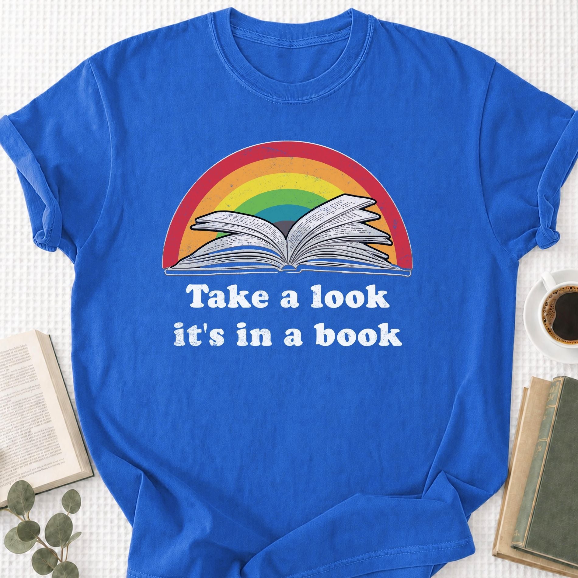 Take a Look It's In a Book Unisex T-Shirt - Book Social Club