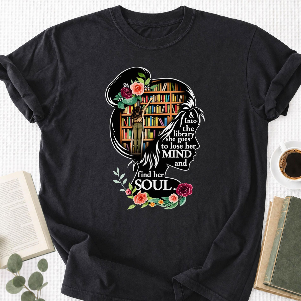 The Book Lover's Library Unisex T-Shirt - Book Social Club