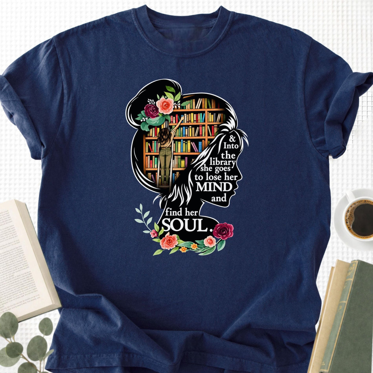 The Book Lover's Library Unisex T-Shirt - Book Social Club