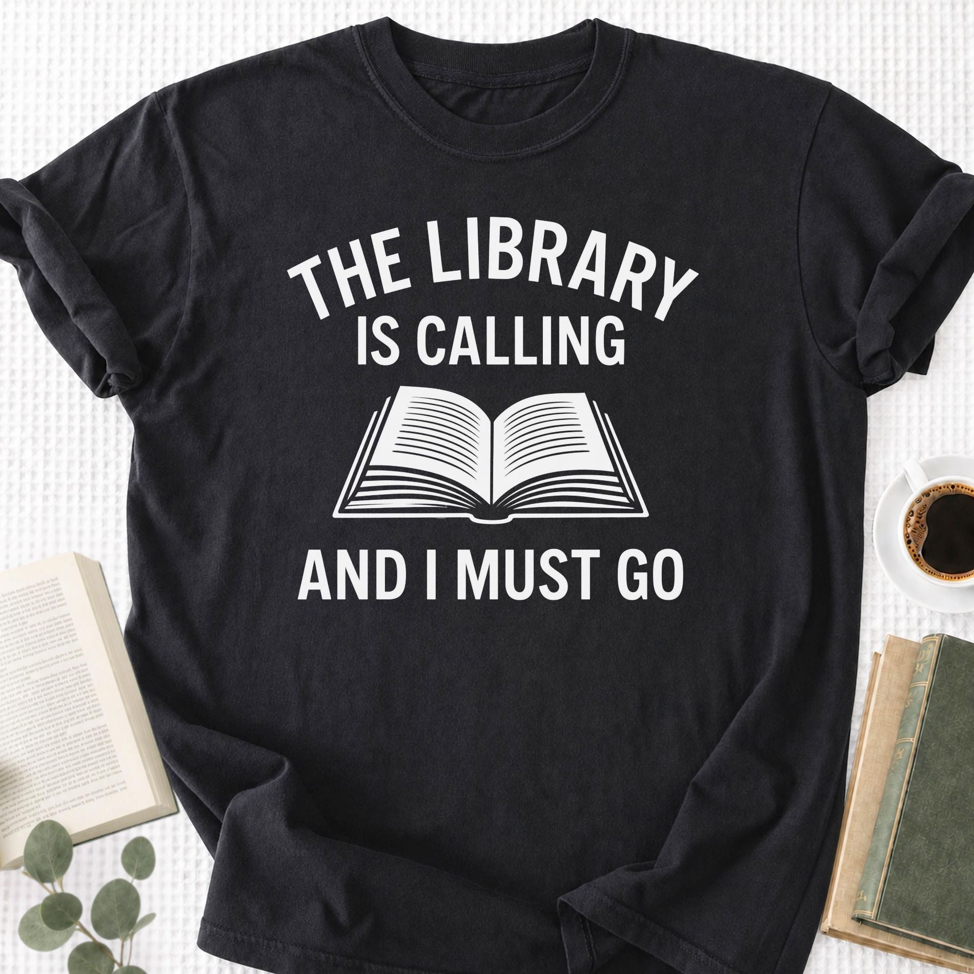 The Library Is Calling And I Must Go Unisex T-Shirt - Book Social Club
