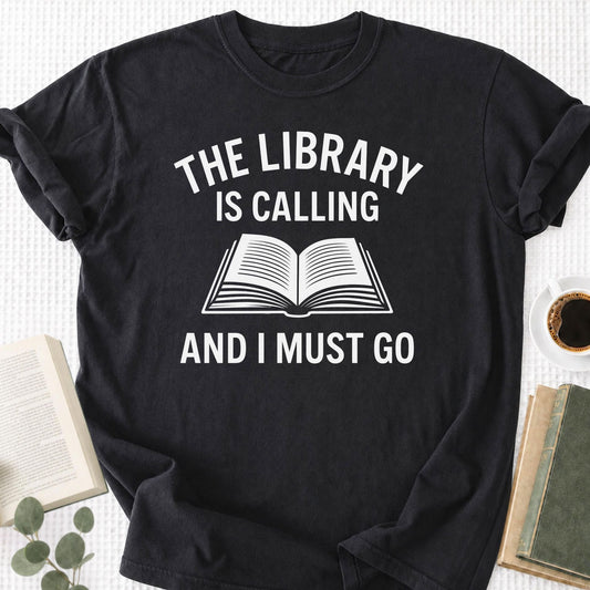 The Library Is Calling And I Must Go Unisex T-Shirt - Book Social Club