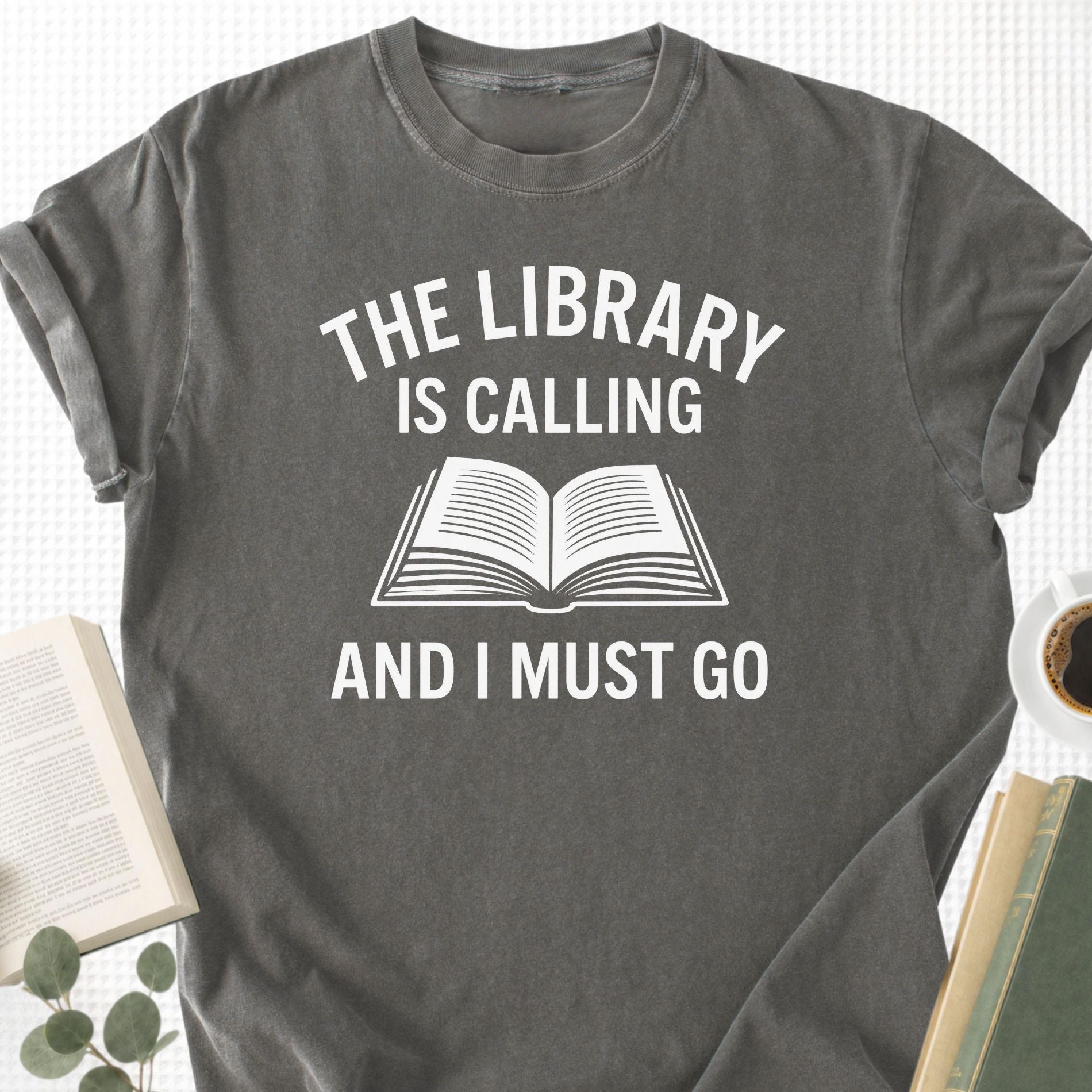 The Library Is Calling And I Must Go Unisex T-Shirt - Book Social Club