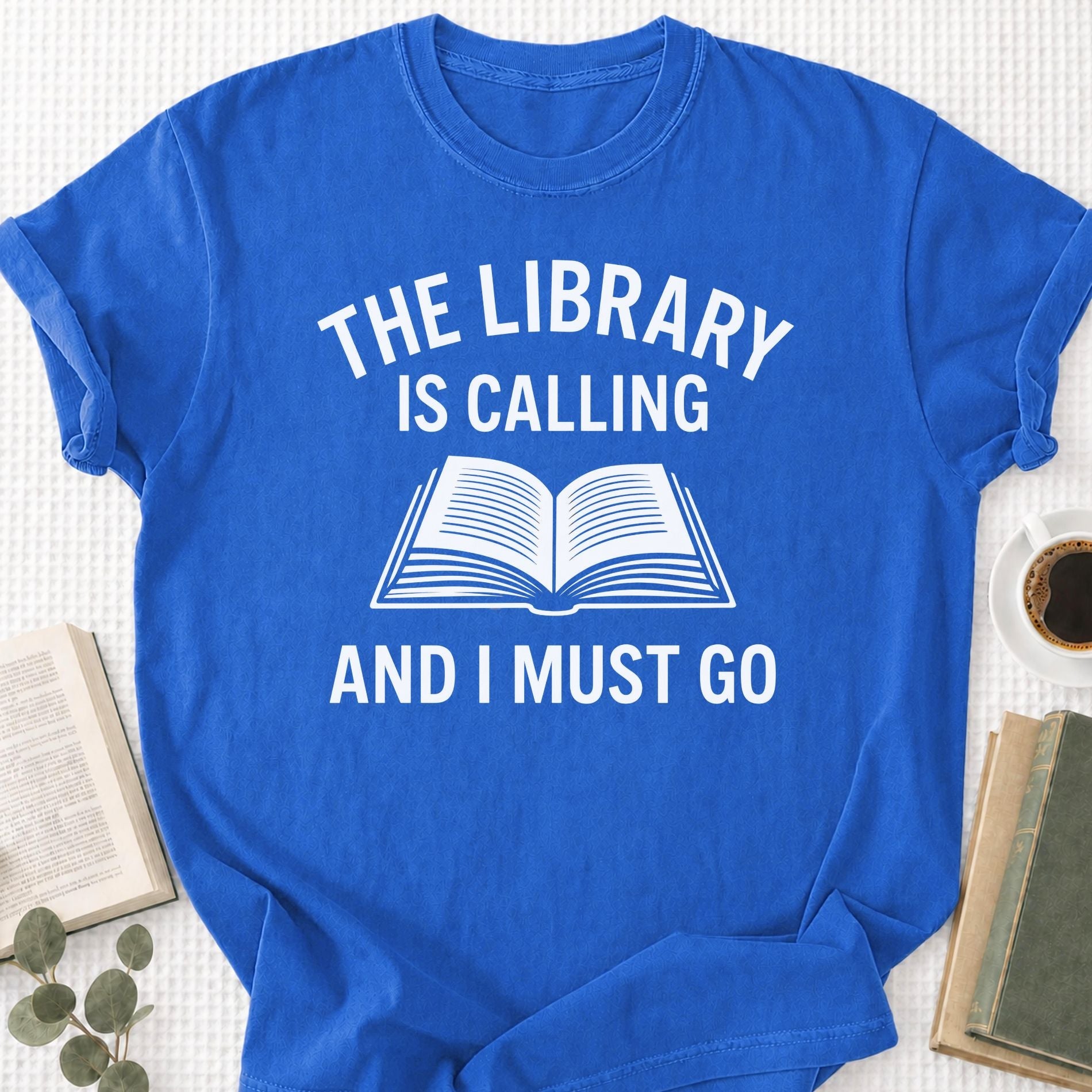 The Library Is Calling And I Must Go Unisex T-Shirt - Book Social Club