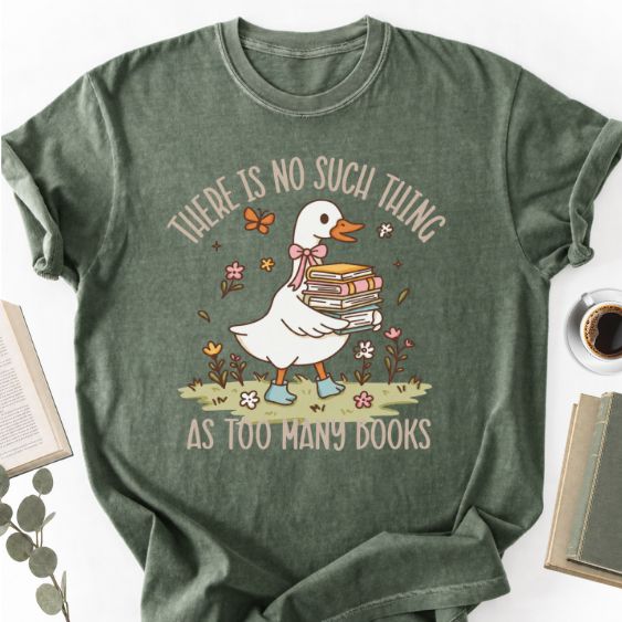 There Is No Such Thing As Too Many Books Unisex Shirt for Book Lover - Book Social Club