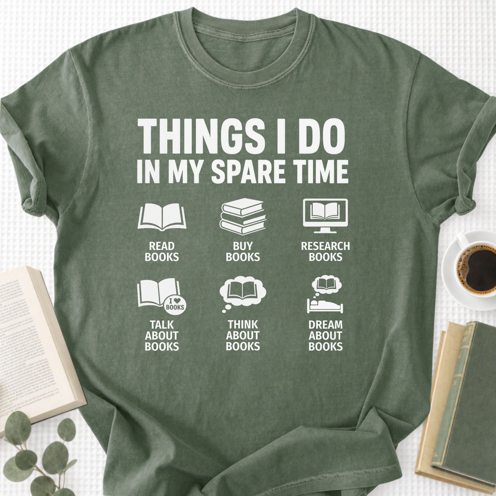 Things I Do In My Spare Time Unisex T-Shirt - Book Social Club