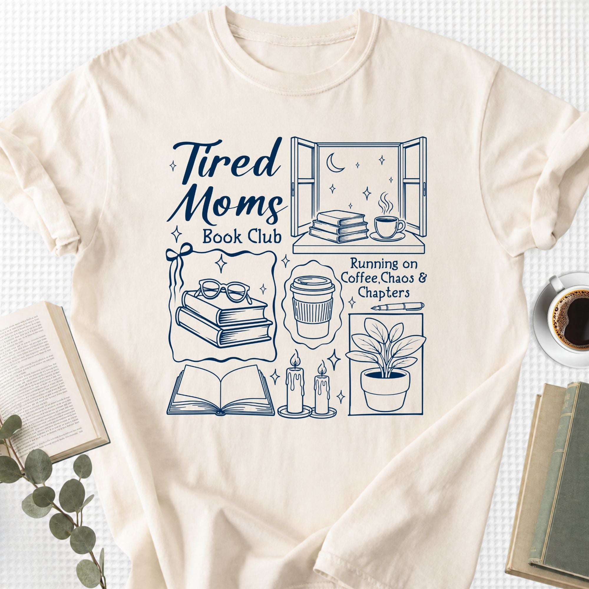 Tired Moms Book Club Unisex T-Shirt - Book Social Club