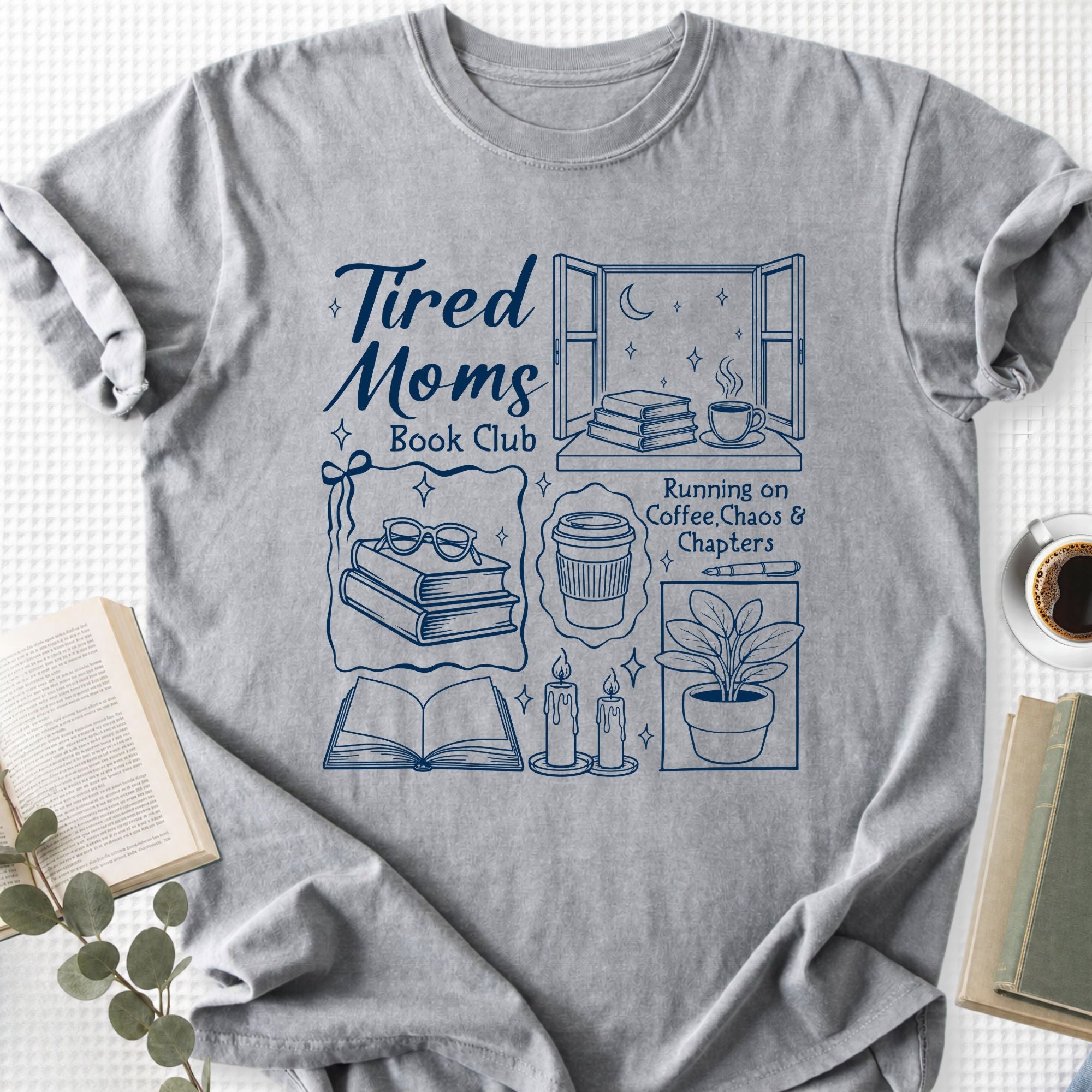 Tired Moms Book Club Unisex T-Shirt - Book Social Club