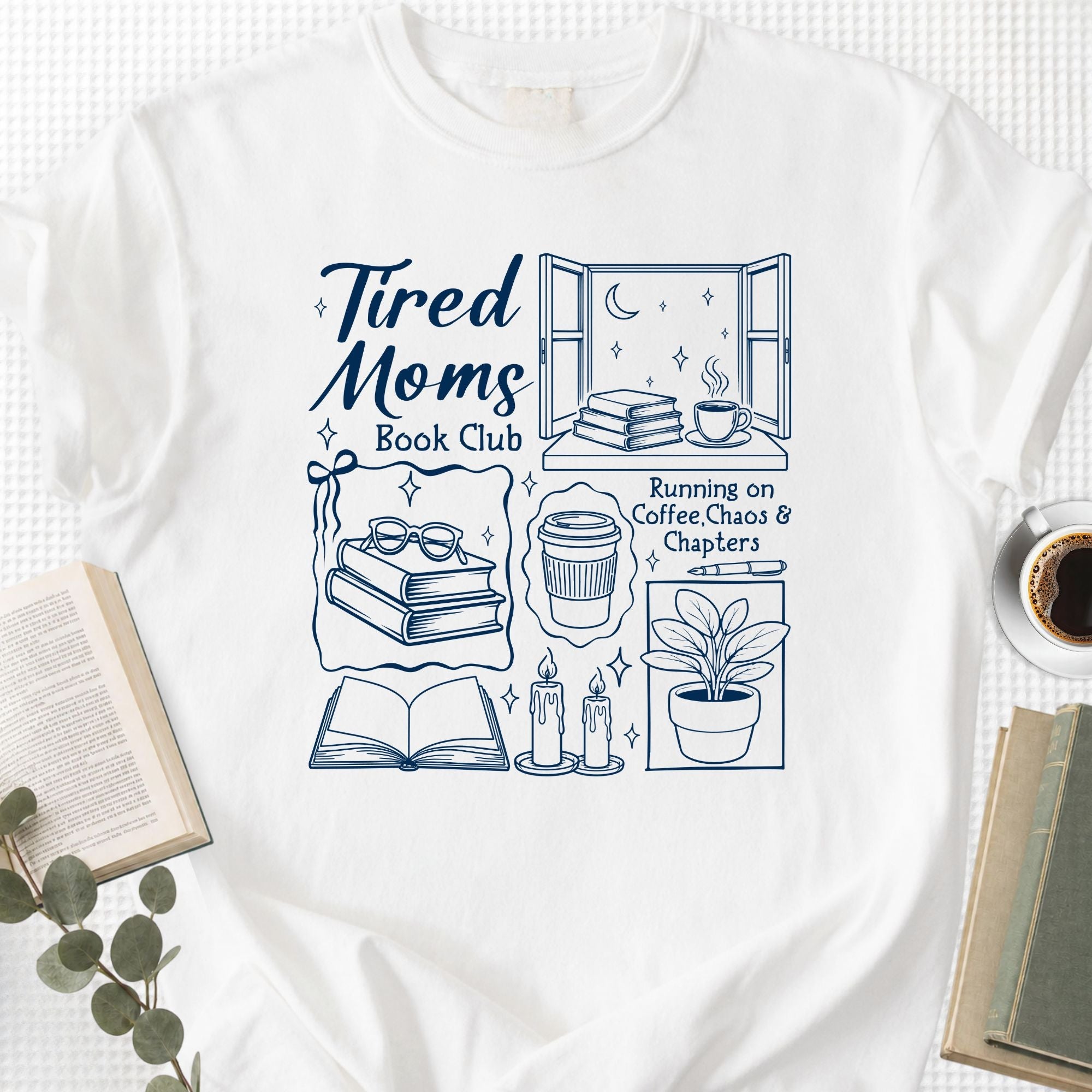Tired Moms Book Club Unisex T-Shirt - Book Social Club
