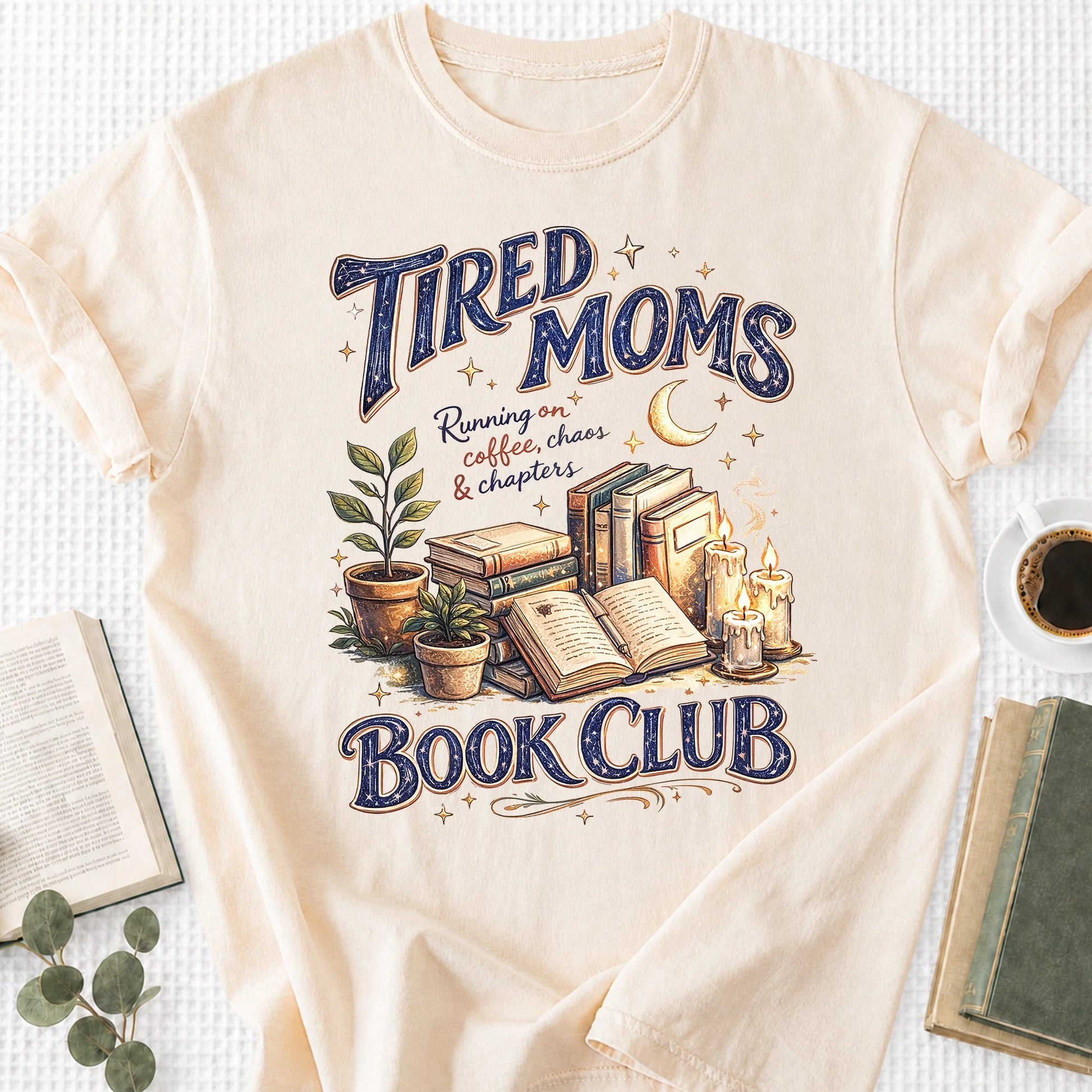 Tired Moms Book Club Vintage Unisex T-Shirt - Book Social Club