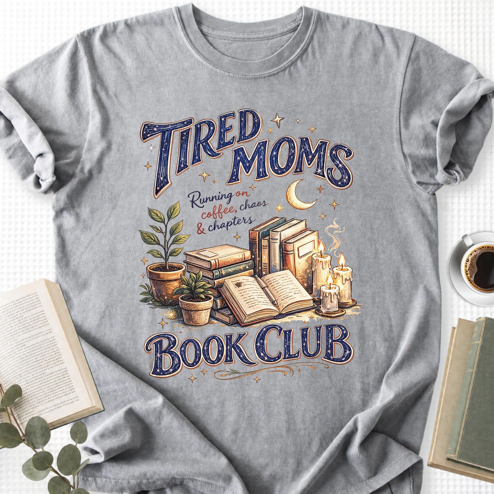 Tired Moms Book Club Vintage Unisex T-Shirt - Book Social Club