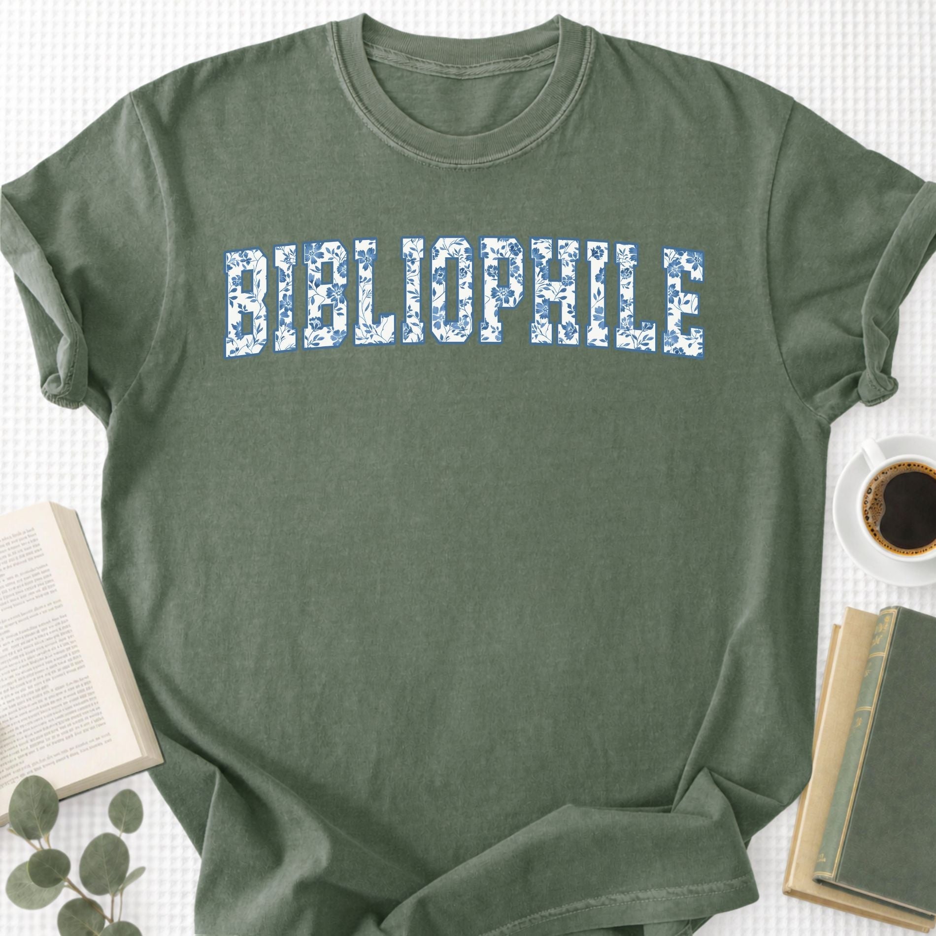 Toile Floral Bibliophile Unisex T-Shirt - Book Social Club