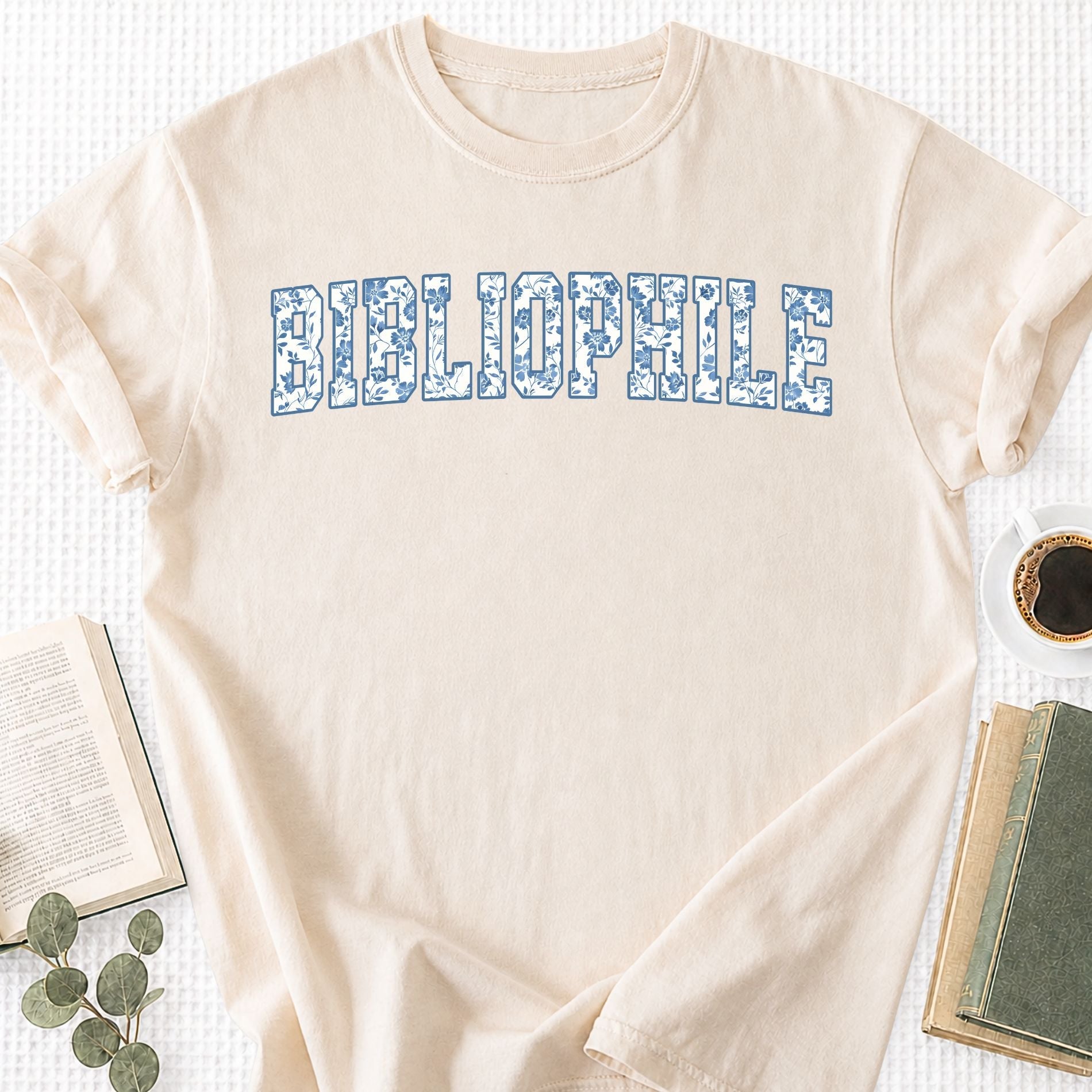 Toile Floral Bibliophile Unisex T-Shirt - Book Social Club