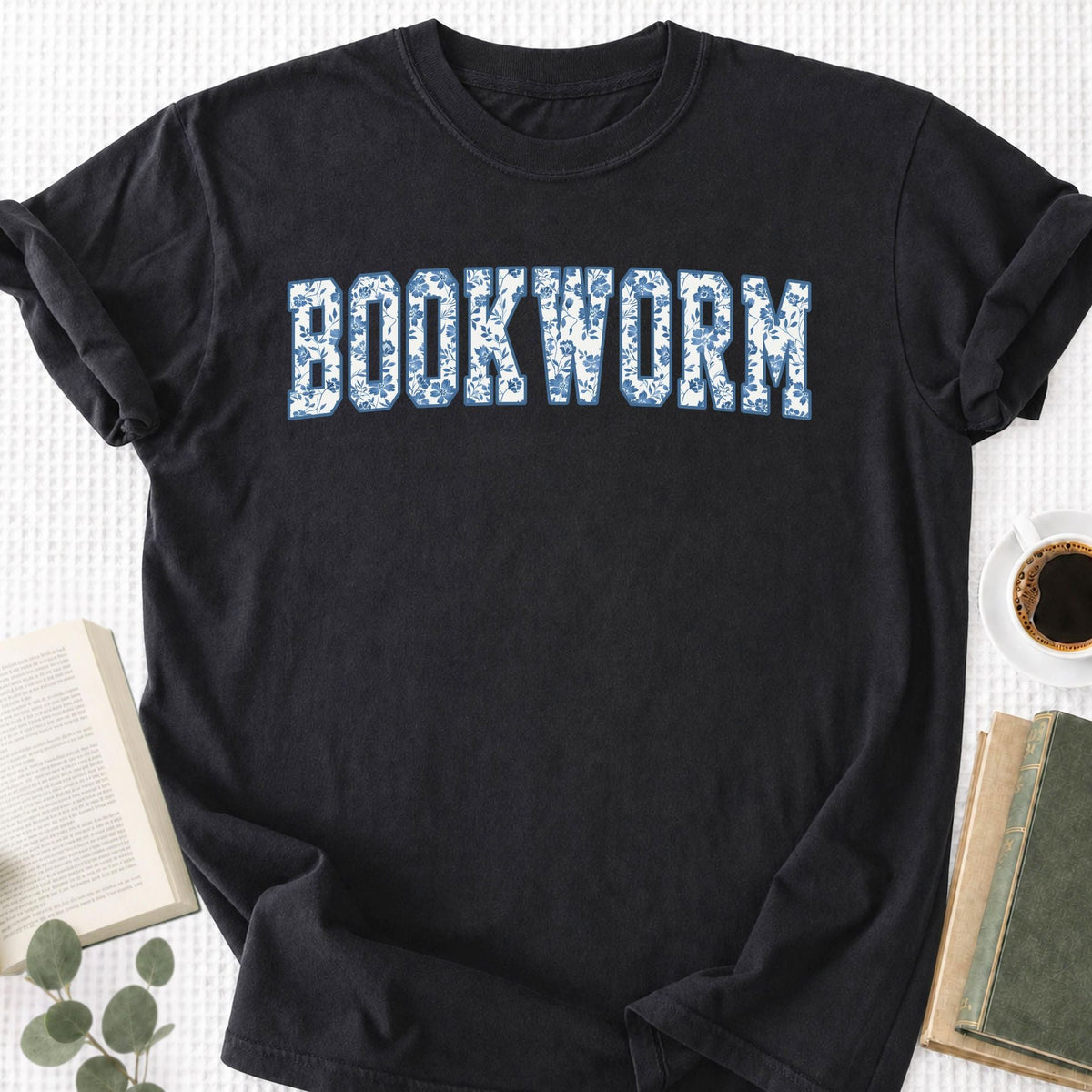 Toile Floral Bookworm Unisex T-Shirt - Book Social Club