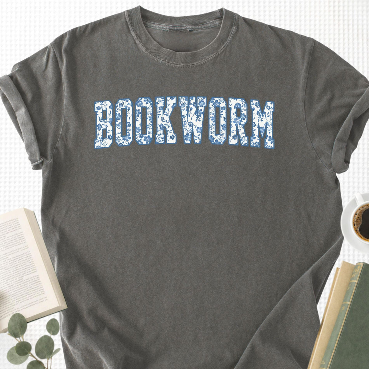 Toile Floral Bookworm Unisex T-Shirt - Book Social Club