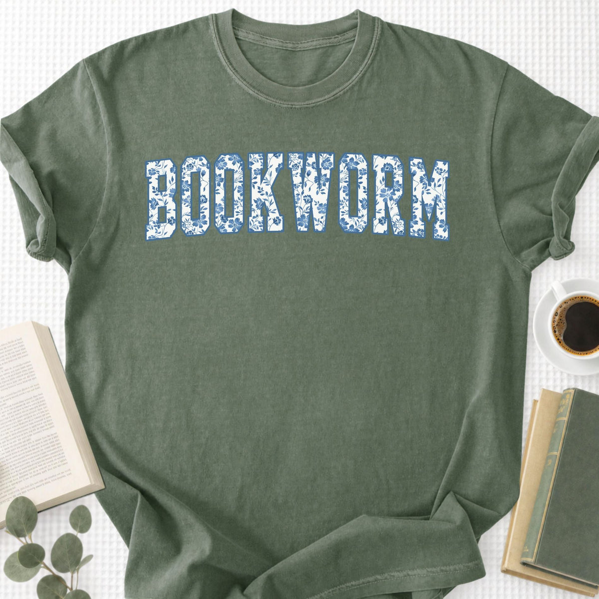 Toile Floral Bookworm Unisex T-Shirt - Book Social Club