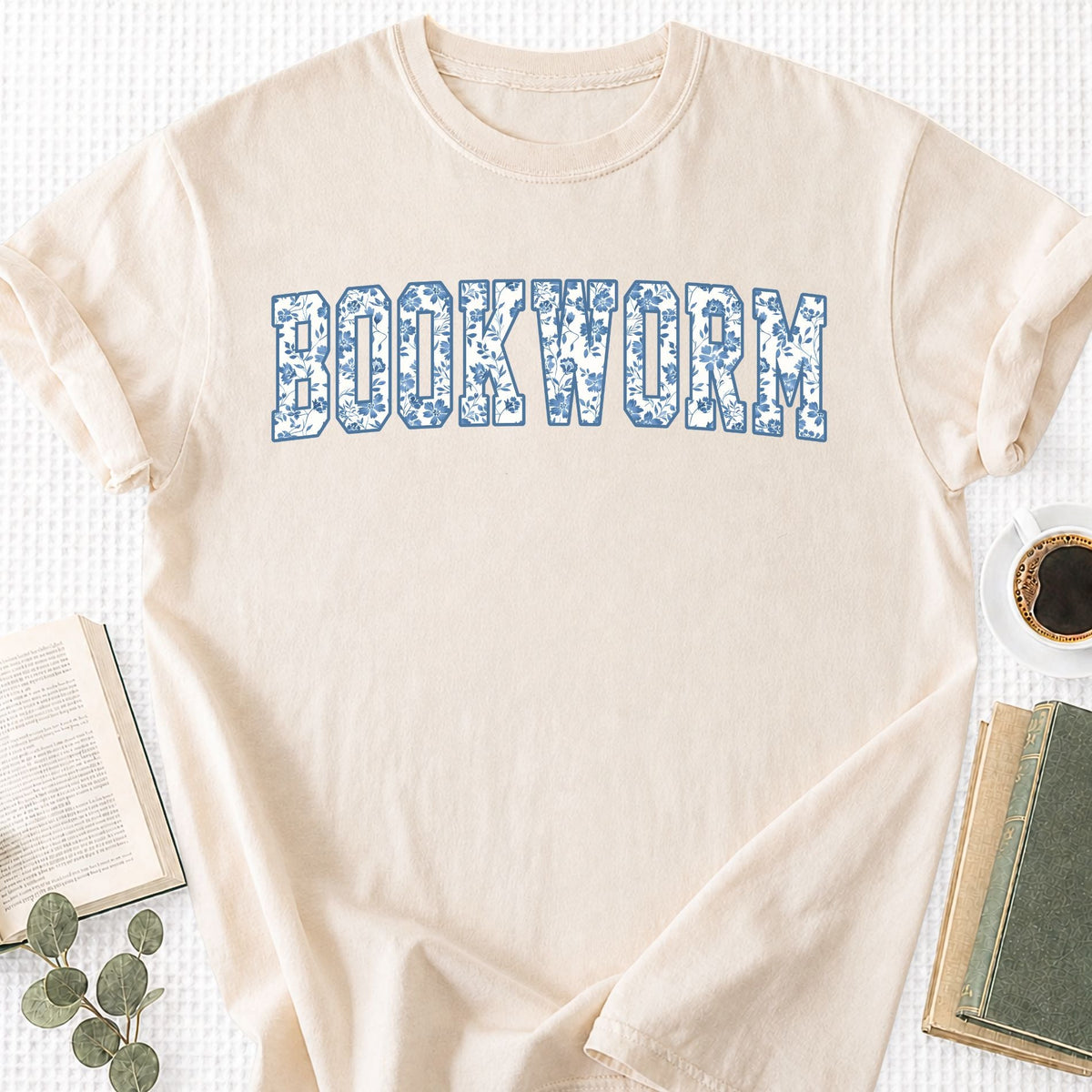 Toile Floral Bookworm Unisex T-Shirt - Book Social Club