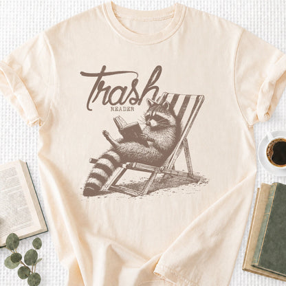 Trashy Reader Raccoon Unisex T-Shirt - Book Social Club