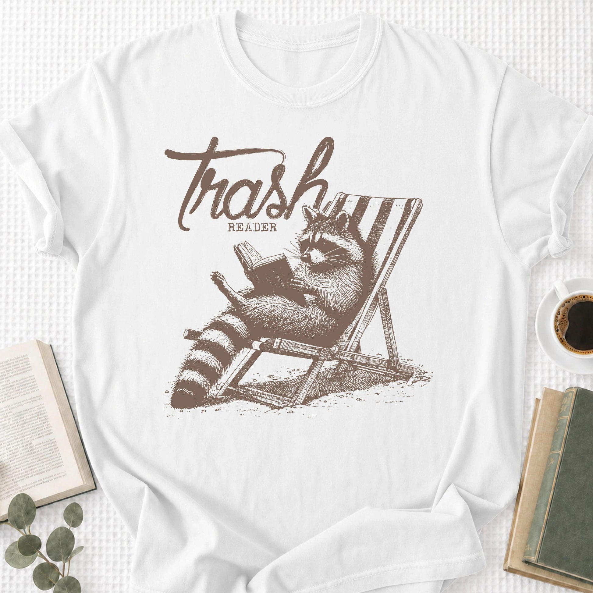 Trashy Reader Raccoon Unisex T-Shirt - Book Social Club