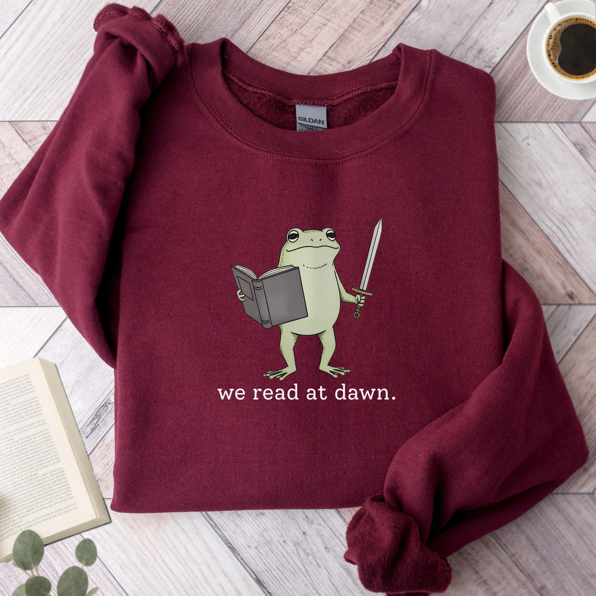 We Read At Draw Frog Unisex Sweatshirt - Book Social Club