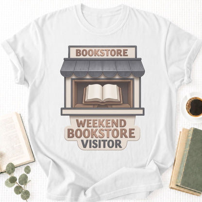 Weekend Bookstore Visitor Unisex T-Shirt - Book Social Club