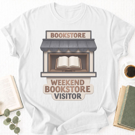 Weekend Bookstore Visitor Unisex T-Shirt - Book Social Club