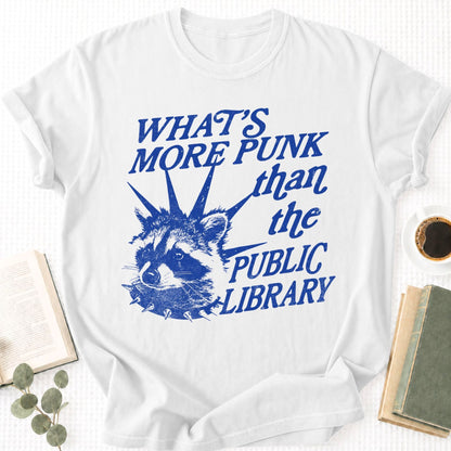 What's More Punk The Public Library Unisex T-Shirt - Book Social Club