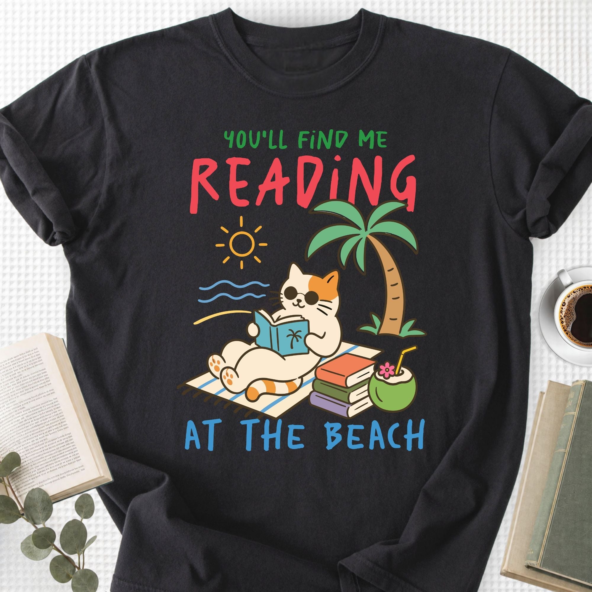 You'll Find Me Reading at the Beach Unisex T-Shirt - Book Social Club