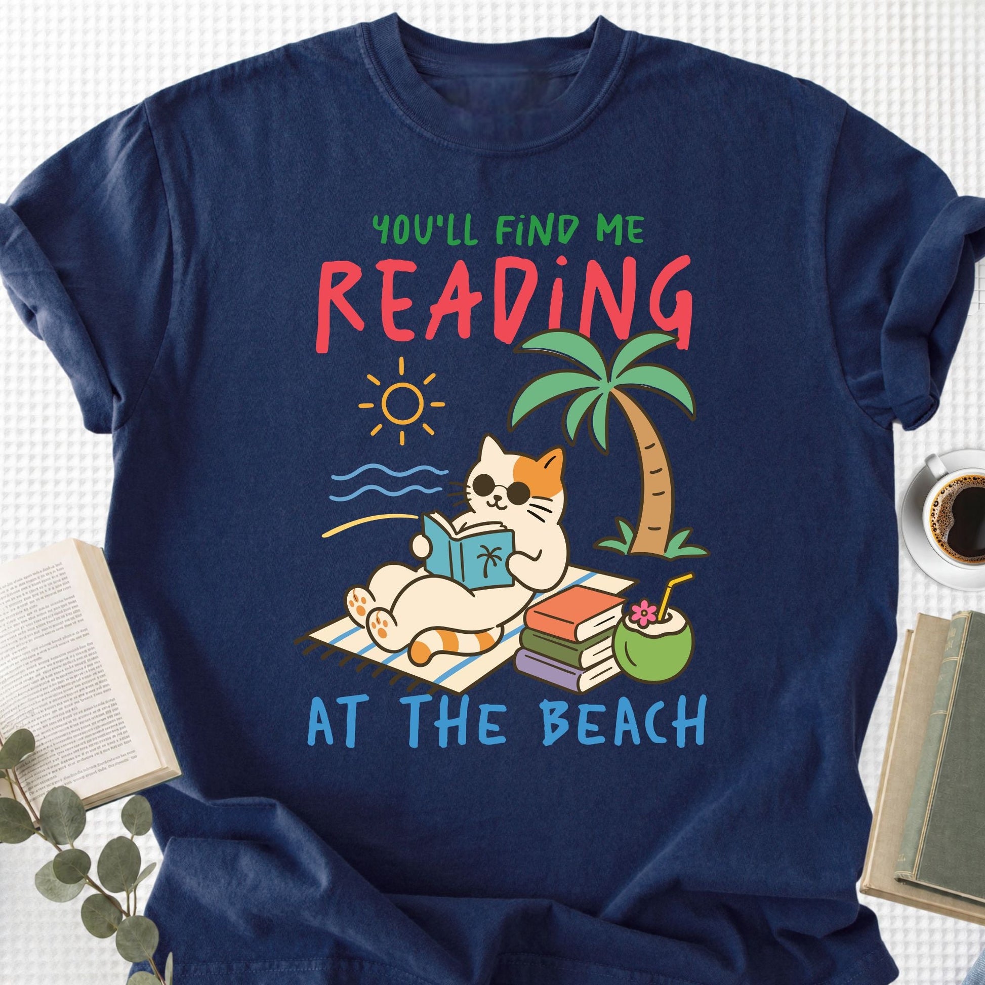 You'll Find Me Reading at the Beach Unisex T-Shirt - Book Social Club