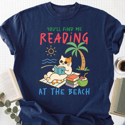You'll Find Me Reading at the Beach Unisex T-Shirt - Book Social Club