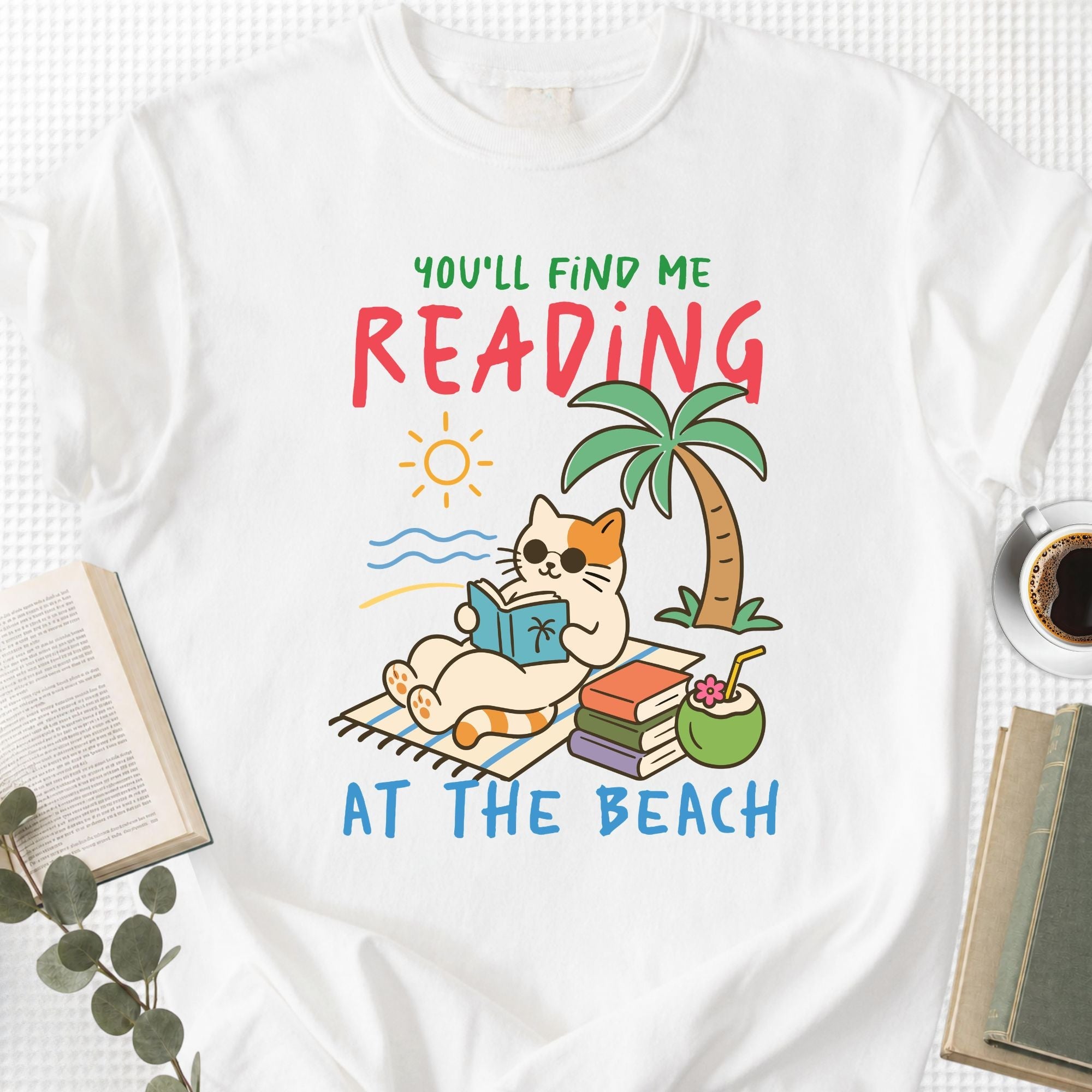 You'll Find Me Reading at the Beach Unisex T-Shirt - Book Social Club