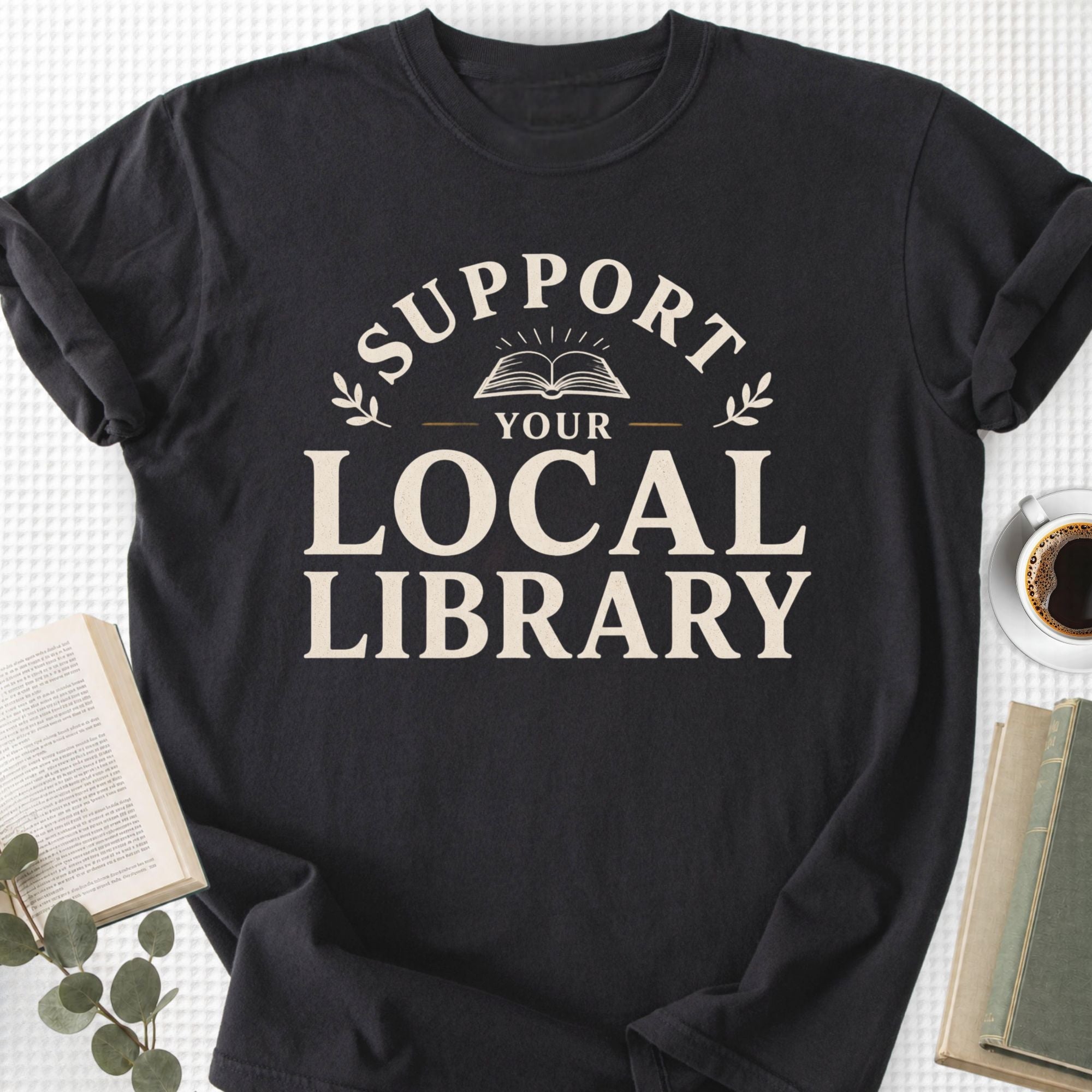 Your Local Library Unisex T-Shirt, Librarian Gift - Book Social Club