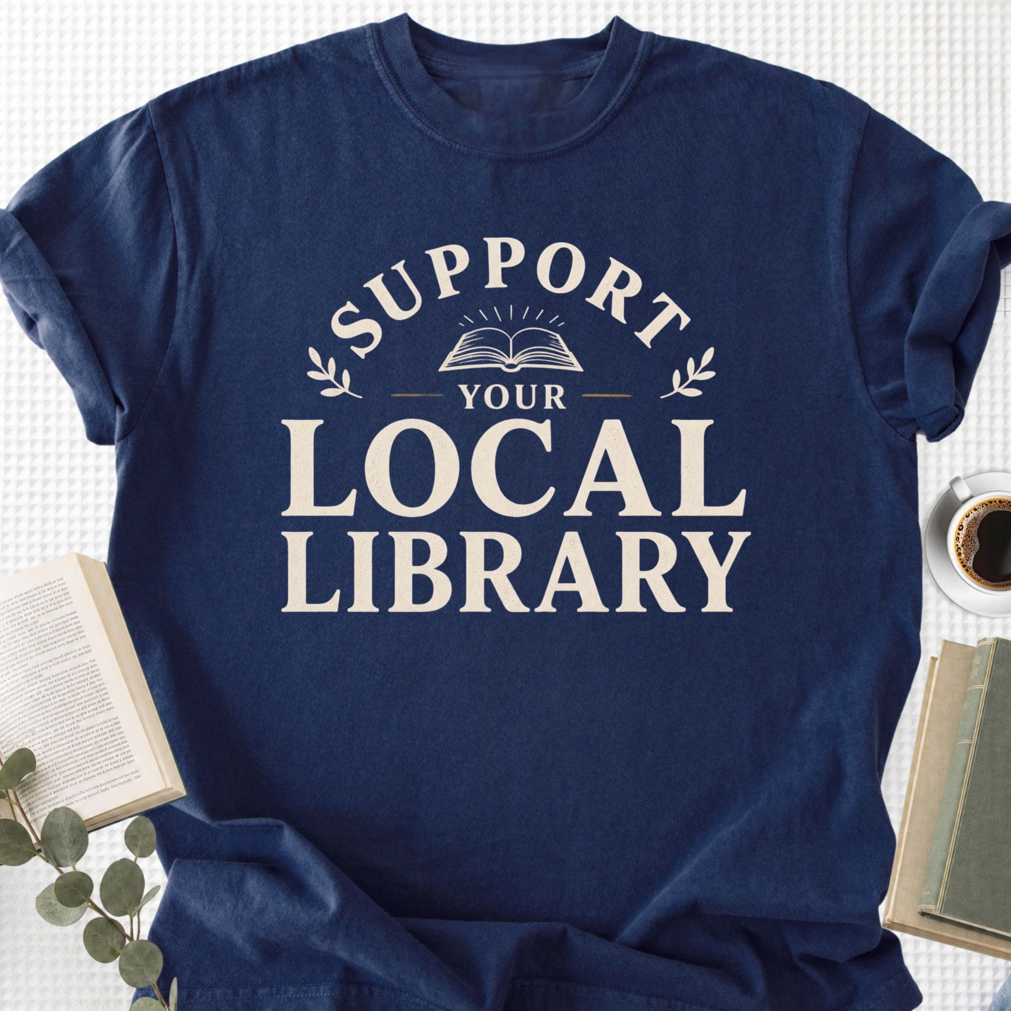 Your Local Library Unisex T-Shirt, Librarian Gift - Book Social Club